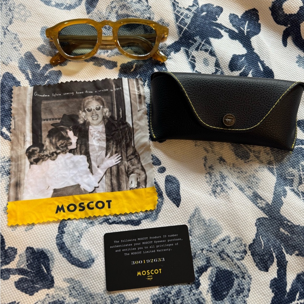 Moscot Tortoise Sunglasses with Case